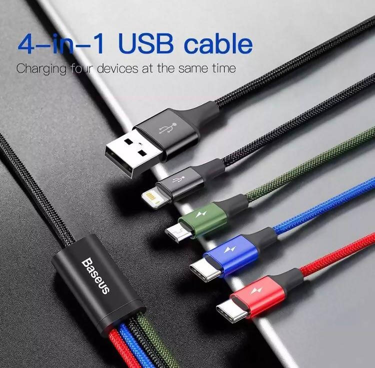 Baseus fast charging 4in 1 cable