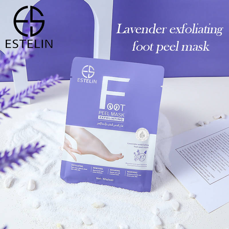 ESTELIN Foot Care Vitamin C Exfoliating Foot Peel Mask Lavender