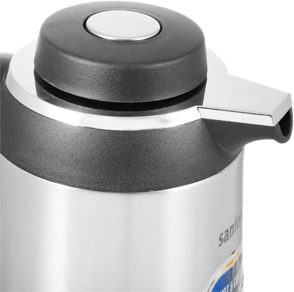 Sanford 1.0 Liter Vacuum Flask Black & Silver