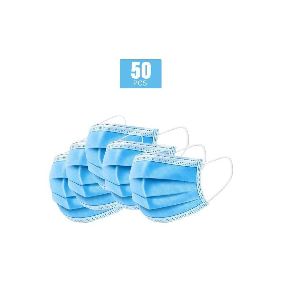 Disposable Face Mask 3 ply 50pcs Box With Elastic Earloop