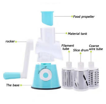 Manual Vegetable Cutter Slicer Kitchen Accessories Multifunctional Round Mandoline Slicer Potato Cheese Kitchen Gadgets