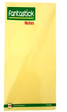 Fantastick Sticky Notes Yellow