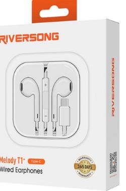 Riversong Melody T1 Plus Wired Earphone Type C White