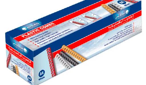 Atlas A4 Binding Comb Blue 20mm