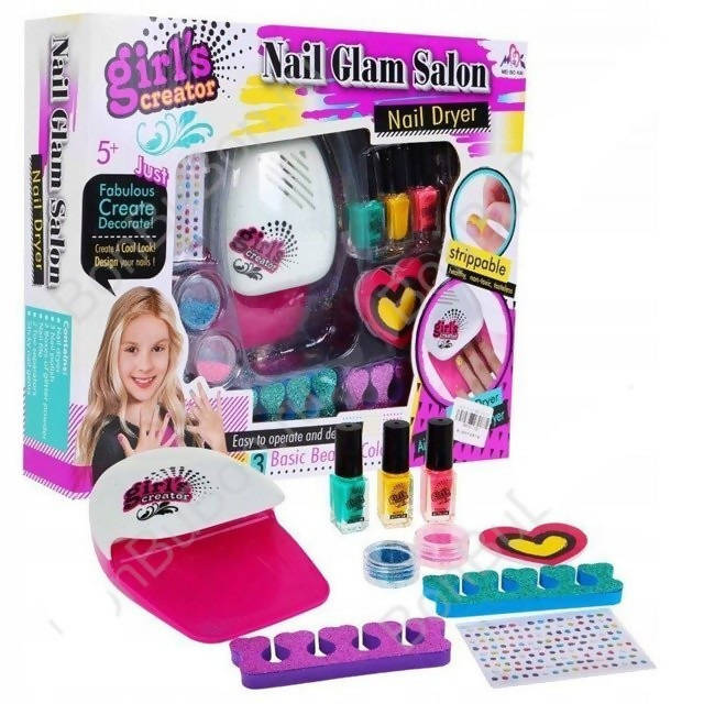 Nail Polish Set With Dryer Girls Beauty