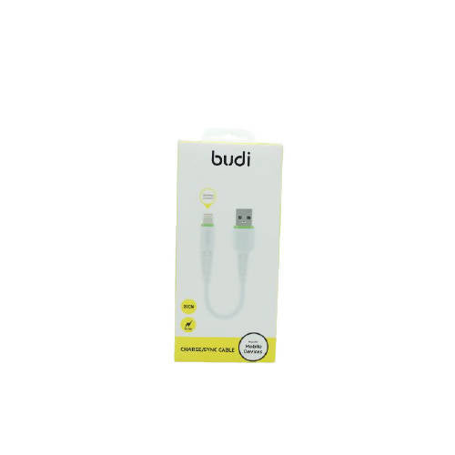 Budi M8J150L20 USB Lightning 20CM 2.4A Faster-WHITE